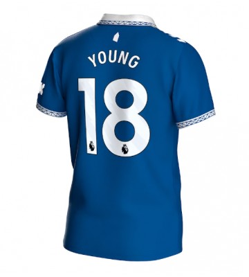 Everton Ashley Young #18 Replica Home Stadium Shirt 2023-24 Short Sleeve